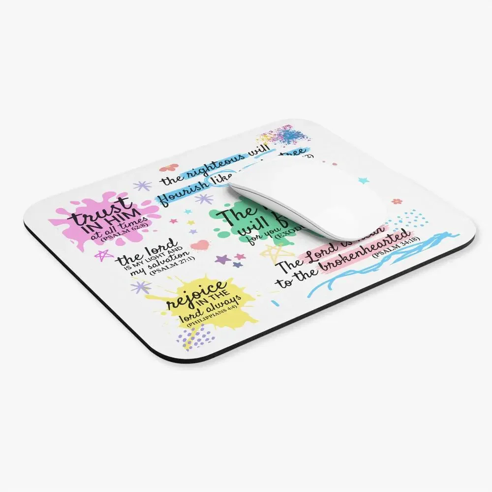 Christian Scripture Verses Mouse Pad | Inspirational Bible Quotes, Psalm & Exod